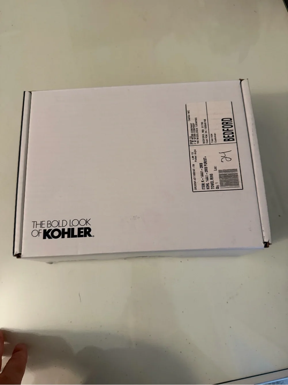 Kholer purist towel ring. - Picture 3 of 5